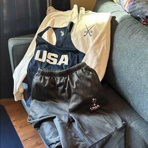 Lot of 3 USA Field Hockey Warmups